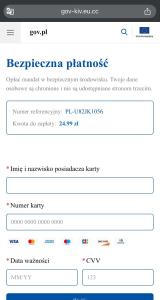 Zdjęcie prezentujące fałszywą stronę epłatności