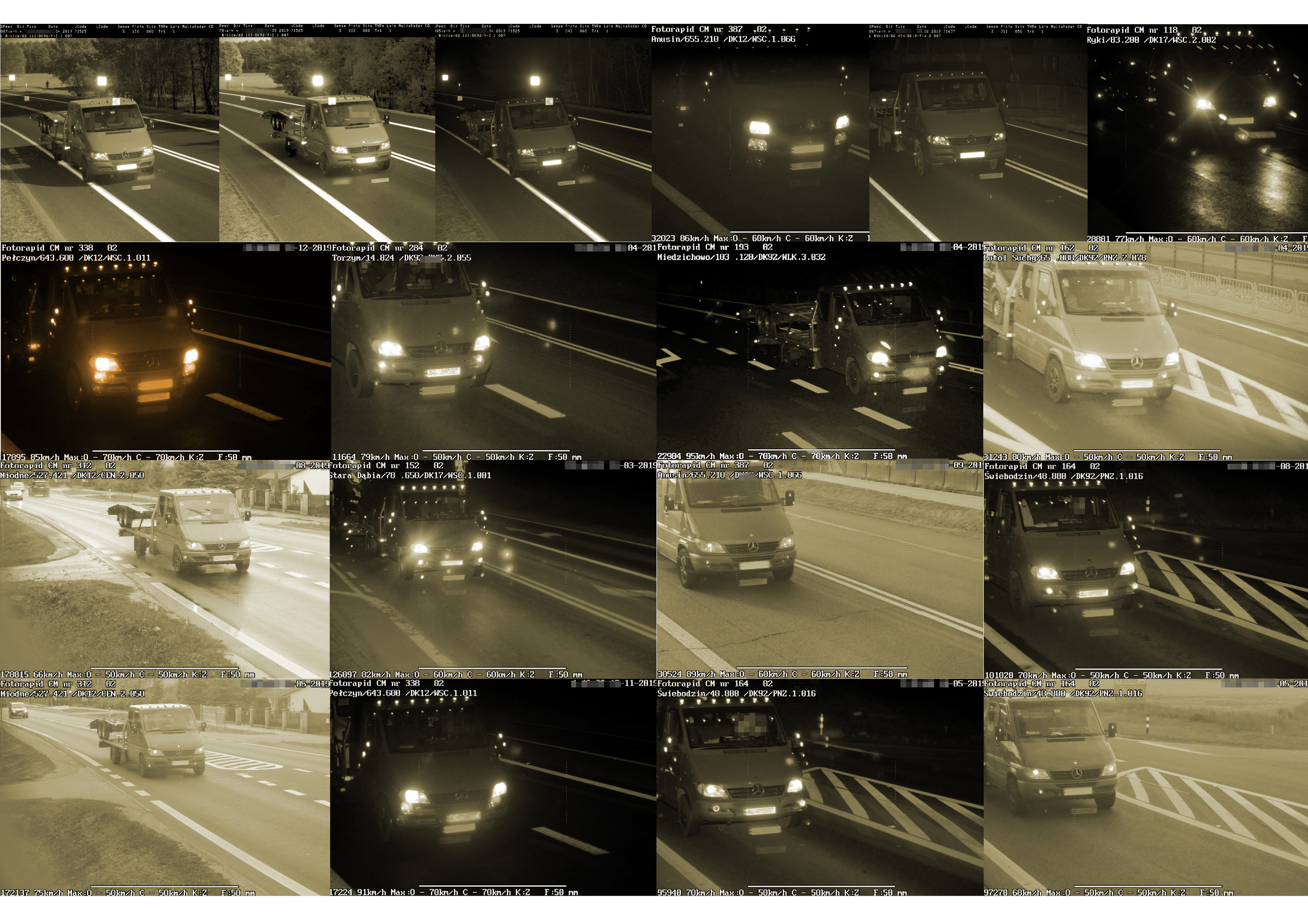 Seria przekroczeń prędkości kierowcy z Ukrainy