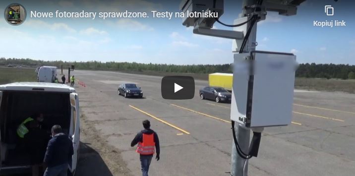 Testy fotoradarów na lotnisku w Toruniu